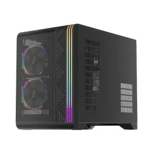 1stPlayer кутия Case mATX - VT6-BK - Mesh, A-RGB