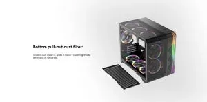 1stPlayer кутия Case mATX - VT6-BK - Mesh, A-RGB