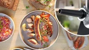 Месомелачка Bosch MFWS650B, SER6, Meat mincer - MultiPower 2100 W, Planetary gearbox, 3,5 kg/min, kebbe attachment, sausage attachment, fruit press attachment, reverse function, Black