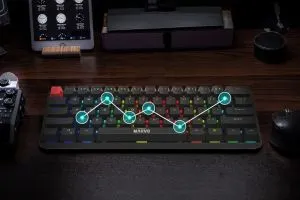 Marvo Gaming Mechanical keyboard Saber 61 KG933G White - 61 keys, Red Switches [Linear]