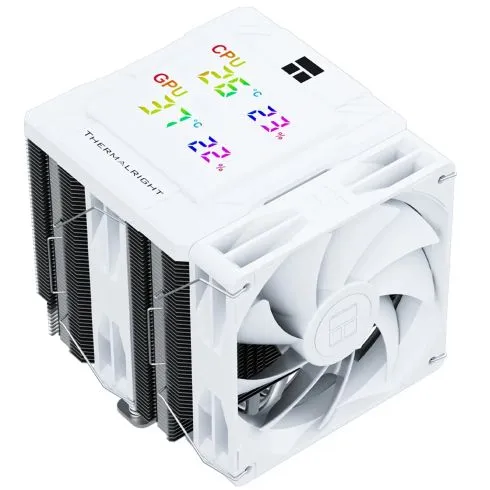 Thermalright охладител CPU Cooler Peerless Assassin 120 Digital White - Dual-Tower - LGA1851/AM5