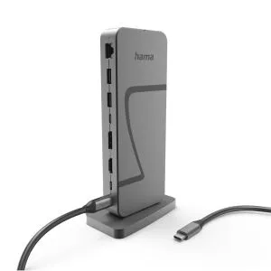HAMA Докинг станция "Connect2Office Speed", USB4, USB-C, PD, 40 Gbit/s, 10 порта