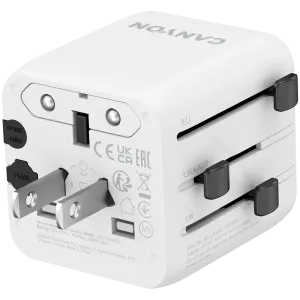 CANYON Travel Adapter OnTour One EU/UK/US/AUS   White