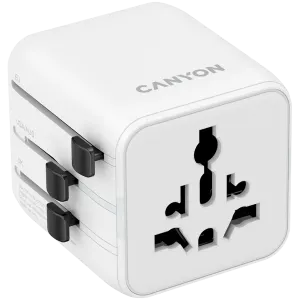 CANYON Travel Adapter OnTour One EU/UK/US/AUS   White