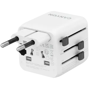 CANYON Travel Adapter OnTour One EU/UK/US/AUS   White