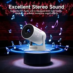 MagCubic Portable Multimedia Projector HY300 Pro+ - 4K, Android 11, Wi-Fi, Bluetooth 5.4