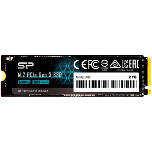 Silicon Power Ace - A60 2TB SSD PCIe Gen 3x4 PCIe Gen3 x 4 & NVMe 1.3, SLC Cache, HMB - Max 2200/1600 MB/s, EAN: 4713436129899