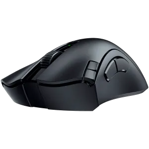 Razer DeathAdder V2 X HyperSpeed, HyperSpeed Wireless, 14 000 DPI Optical Sensor, 2nd-gen Razer Mechanical Mouse Switches, 100% PTFE mouse-feet, Up to 235 hours of battery life (2.4GHz), AA/AAA Hybrid battery slot, Weight: 86-103g