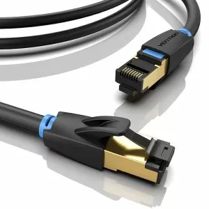 Vention Кабел LAN SFTP Cat.8 Patch Cable - 1.5M Black 40Gbps - IKABG