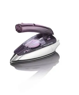 Iron Rowenta DA1511F1, First class, Travel steamiron, Iron 0 to 10g/min, 45g/min steam boost, 70 ml reservoir, Dual voltage, Microsteam 200, White & Purple