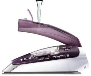 Iron Rowenta DA1511F1, First class, Travel steamiron, Iron 0 to 10g/min, 45g/min steam boost, 70 ml reservoir, Dual voltage, Microsteam 200, White & Purple