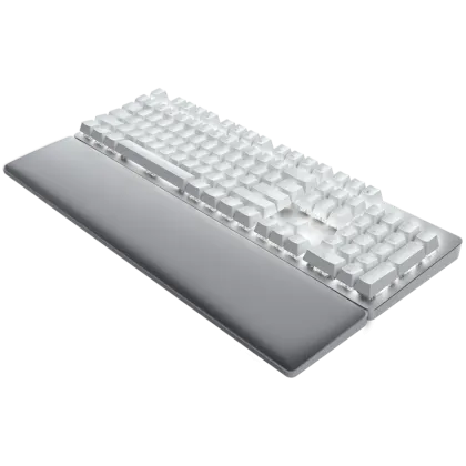 Razer Pro Type Ultra - US Layout, Wireless Mechanical Keyboard for Productivity, Razer Yellow Mechanical Switch, Bluetooth and Razer HyperSpeed (2.4GHz), Backlit keys (white LED), USB-C, Plush leatherette wrist rest, Soft-touch coating