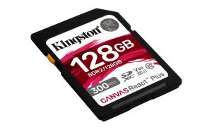 Карта памет Kingston Canvas React SDXC 128GB