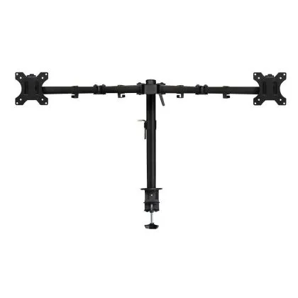 Suport pentru 2 monitoare ACT AC8302, pentru birou, Ajustabil, 32", 2x8 kg, Negru