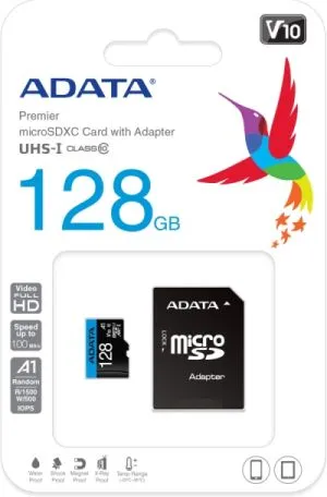 Memorie Adata 128 GB MicroSDXC UHS-I CLASS10 A1 (1 adaptor)
