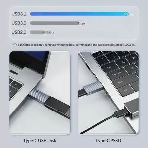 Orico Адаптер Adapter USB3.1 to Type-C (female) - AH-AC10-GY