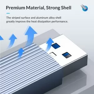Orico Адаптер Adapter USB3.1 to Type-C (female) - AH-AC10-GY