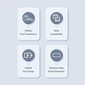 Orico Адаптер Adapter USB3.1 to Type-C (female) - AH-AC10-GY