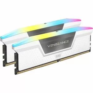 Memorie Corsair Vengeance White RGB 32GB(2x16GB) DDR5 PC5-41600 5200MHz CL40 CMH32GX5M2B5200C40W
