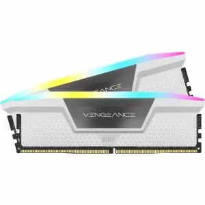 Memorie Corsair Vengeance White RGB 32GB(2x16GB) DDR5 PC5-41600 5200MHz CL40 CMH32GX5M2B5200C40W