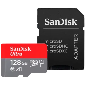 SanDisk Ultra microSDXC 128GB + SD Adapter 140MB/s A1 Class 10 UHS-I