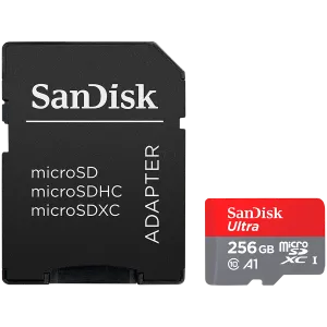 SanDisk Ultra microSDXC 256GB + Adaptor SD 150MB/s A1 Clasa 10 UHS-I, EAN: 619659200565