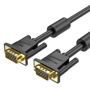 Cablu cablu monitor Vention VGA HD15 M / M 2,0 m placat cu aur, 2 ferite - DAEBH