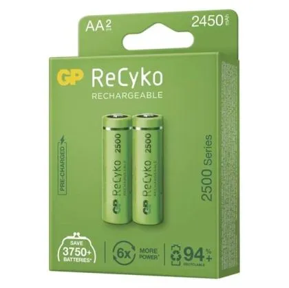 Rechargeable Battery GP R6 AA 2450mAh NiMH 2 pcs. 250AAHC-EB2 GP