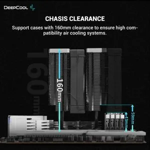 Cooler CPU DeepCool AK620 Zero Dark - Turn dublu - LGA1700/AM5