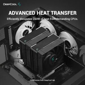 Cooler CPU DeepCool AK620 Zero Dark - Turn dublu - LGA1700/AM5
