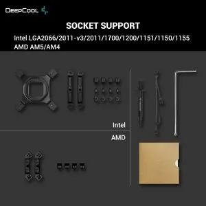 Cooler CPU DeepCool AK620 Zero Dark - Turn dublu - LGA1700/AM5