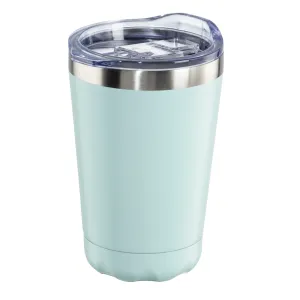 Xavax Thermal Mug, 270 ml, Insulated Mug To Go with Drinks Opening, pastel blue