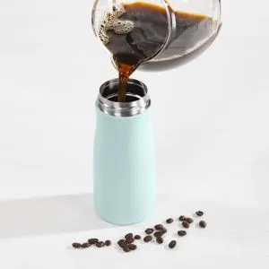 Cana Thermos Xavax To Go, 400 ml, izolata, gaura pentru bautura, albastru pastel