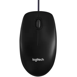 Mouse cu fir LOGITECH B100 - NEGRU - USB - B2B