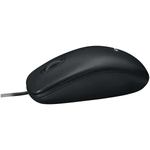 Mouse cu fir LOGITECH B100 - NEGRU - USB - B2B