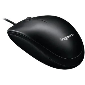 Mouse cu fir LOGITECH B100 - NEGRU - USB - B2B