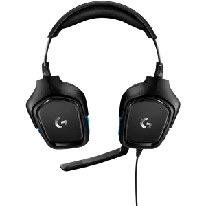LOGITECH G432 Wired Gaming Headset 7.1 - LEATHERETTE - BLACK/BLUE - USB