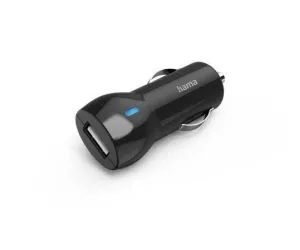 Încărcător auto Hama, USB-A, 12 W, negru