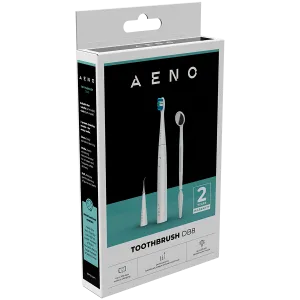 AENO Sonic Electric toothbrush, DB8: White, 3modes, 3 brush heads + 1 cleaning tool, 1 mirror,  30000rpm, 100 days without charging, IPX7