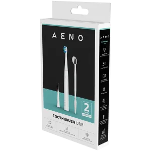 AENO Sonic Electric toothbrush, DB8: White, 3modes, 3 brush heads + 1 cleaning tool, 1 mirror,  30000rpm, 100 days without charging, IPX7