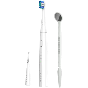 AENO Sonic Electric toothbrush, DB8: White, 3modes, 3 brush heads + 1 cleaning tool, 1 mirror,  30000rpm, 100 days without charging, IPX7