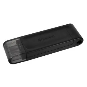 Stick de memorie USB KINGSTON DataTraveler 70, 256 GB, USB-C 3.2 Gen 1, negru