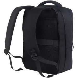 CANYON BPE-5, Laptop backpack for 15.6 inch, Product spec/size(mm): 400MM x300MM x 120MM(+60MM), Black, EXTERIOR materials:100% Polyester, Inner materials:100% Polyestermax weight (KGS): 12kg