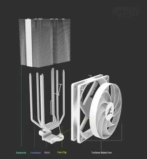 Cooler procesor Zalman Cooler CPU CNPS10X PERFORMA WHITE