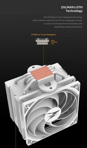 Cooler procesor Zalman Cooler CPU CNPS10X PERFORMA WHITE