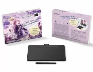Tabletă grafică Wacom Intuos S Bluetooth Black Manga, Negru