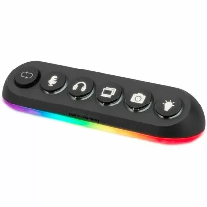 Hub cu 5 porturi Streamplify HUB DECK 5, USB 3.0, RGB