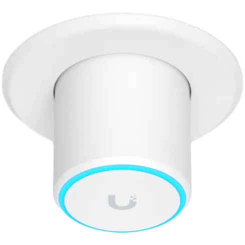 Ubiquiti U6-MESH indoor/outdoor WiFi 6 access point designed for mesh applications, 140 m2 coverage, 300+ connected devices, 4x4 MIMO, IPX5, 573.5 Mbps on 2.4 GHz and 4.8 Gbps on 5 GHz, PoE adapter included, Wall, desktop or pole mount (included)