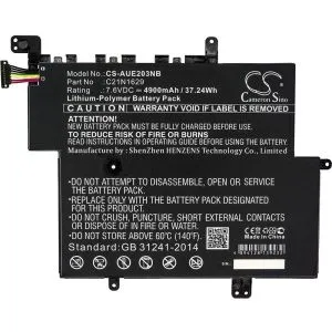 Laptop Battery ASUS E203 VivoBook E12 C21N1629   CS-AUE203NB 7,6V 4900mAh CAMERON SINO