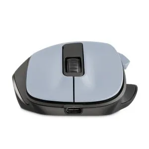 Mouse optic wireless HAMA MW-500 Recharge, albastru deschis, 6 butoane, 800/1200/1600 dpi, silentios